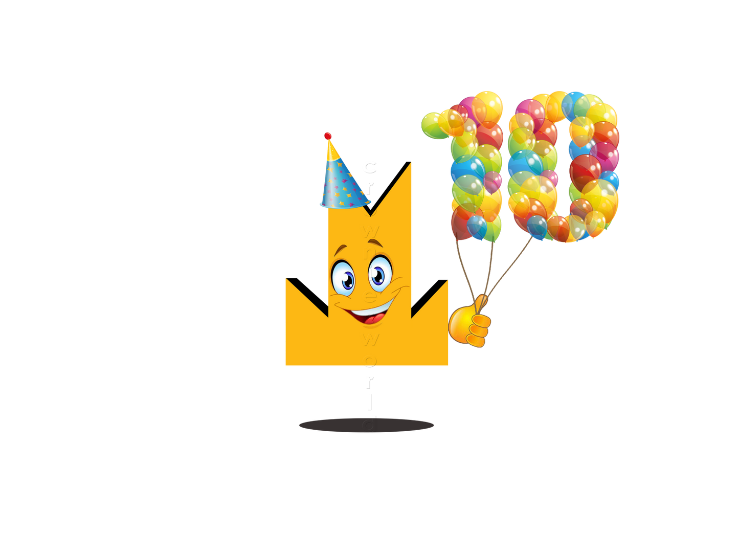 👑 10 Years Old - Crown Emoji Lens 🎉