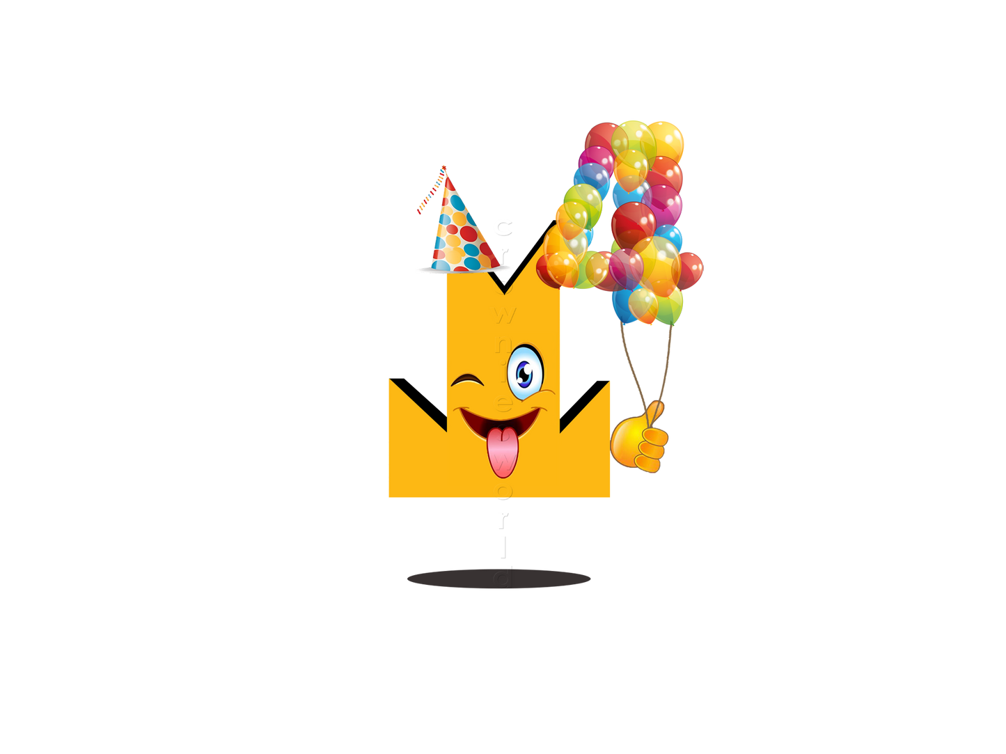 👑 4 Years Old - Crown Emoji Lens 🎉