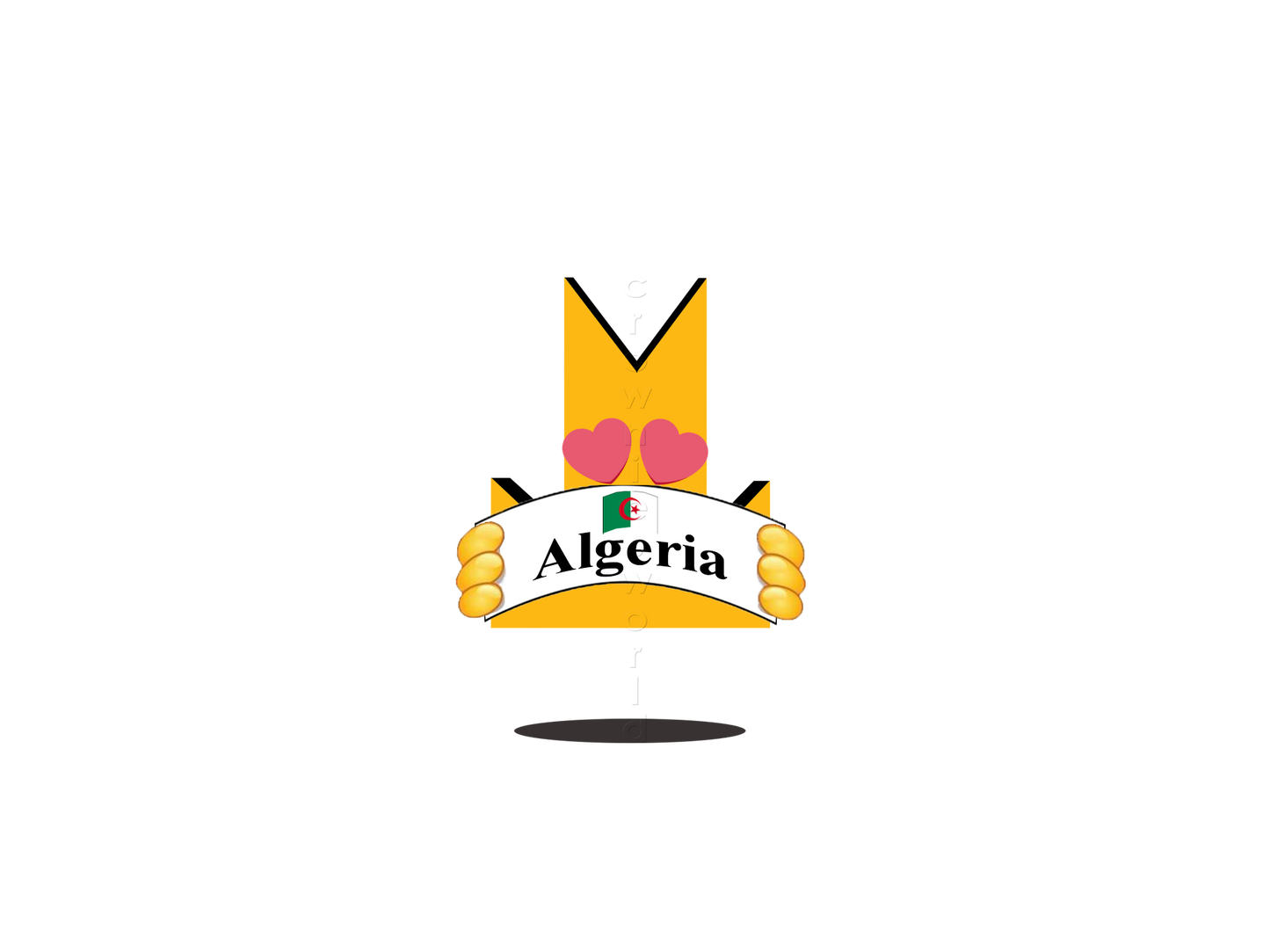 👑 Algeria - Crown Emoji Lens