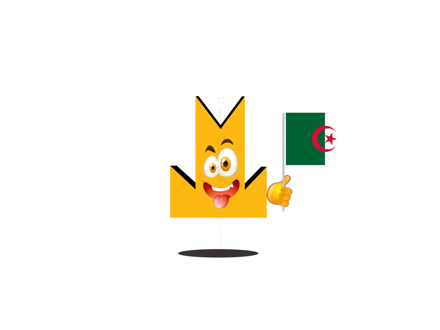 👑 Algeria Flag - Crown Emoji Lens 🇩🇿