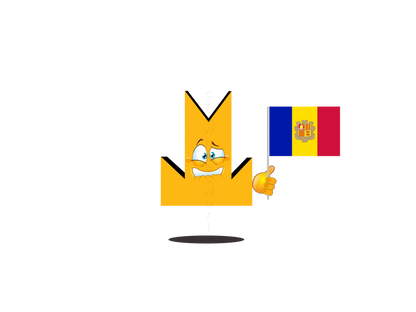 👑 Andorra Flag - Crown Emoji Lens 🇦🇩