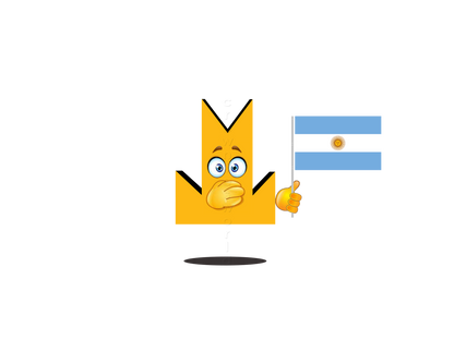 👑 Argentina Flag - Crown Emoji Lens 🇦🇷