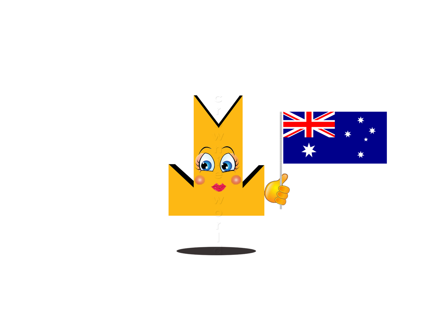 👑 Australia Flag - Crown Emoji Lens 🇦🇺