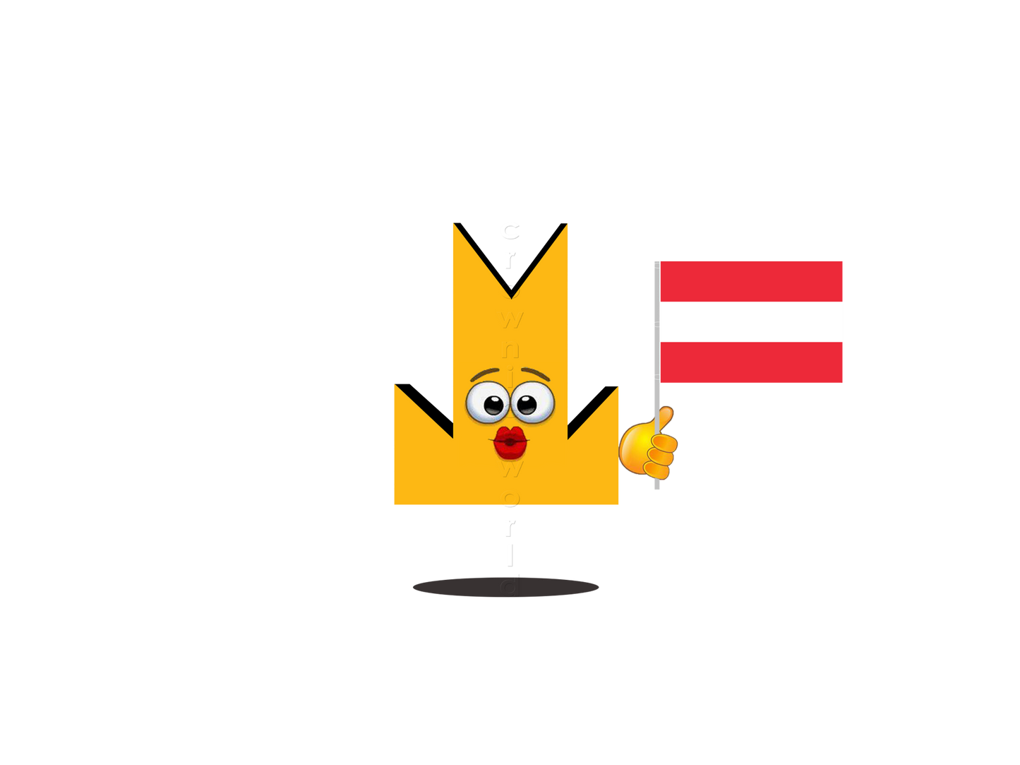 👑 Austria Flag - Crown Emoji Lens 🇦🇹