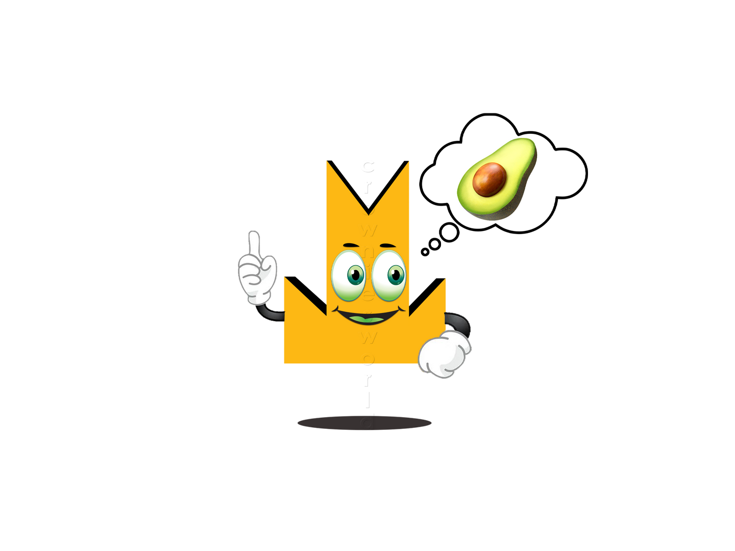 👑 Avocado - Crown Emoji Lens 🥑