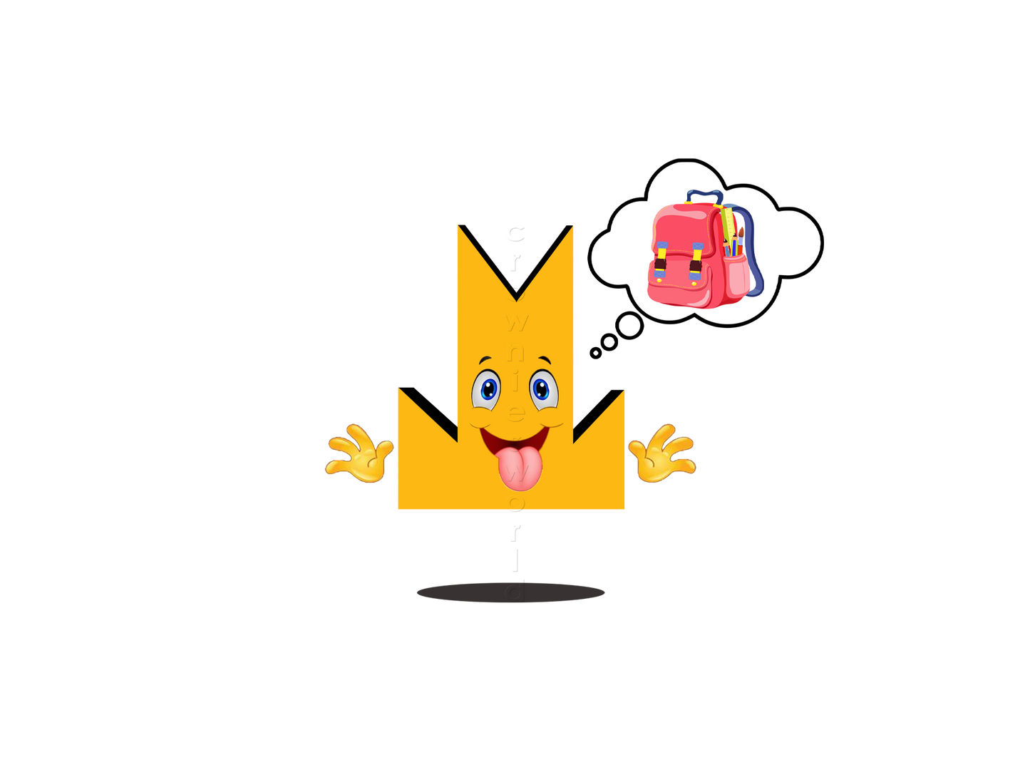 👑 Backpack - Crown Emoji Lens 🎒