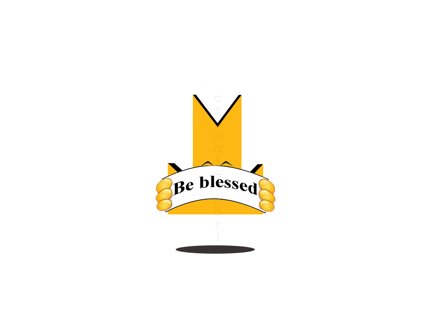 👑 Be Blessed - Crown Emoji Lens