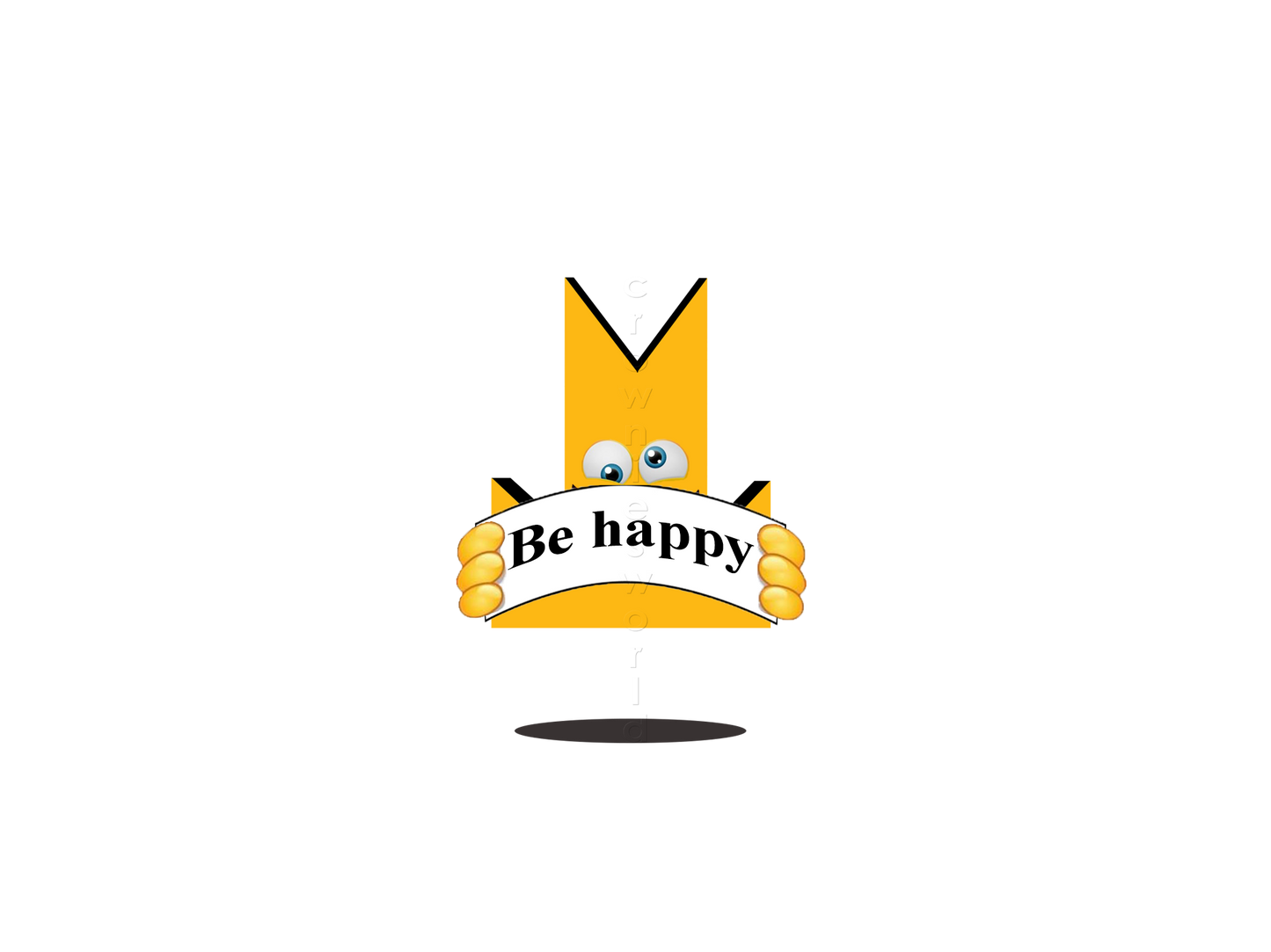 👑 Be Happy - Crown Emoji Lens