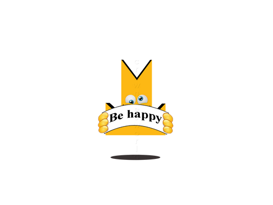 👑 Be Happy - Crown Emoji Lens