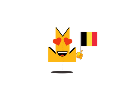 👑 Belgium Flag - Crown Emoji Lens 🇧🇪