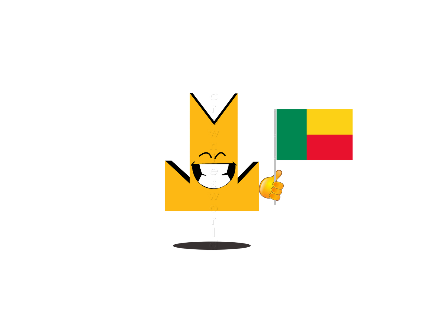 👑 Benin Flag - Crown Emoji Lens 🇧🇯