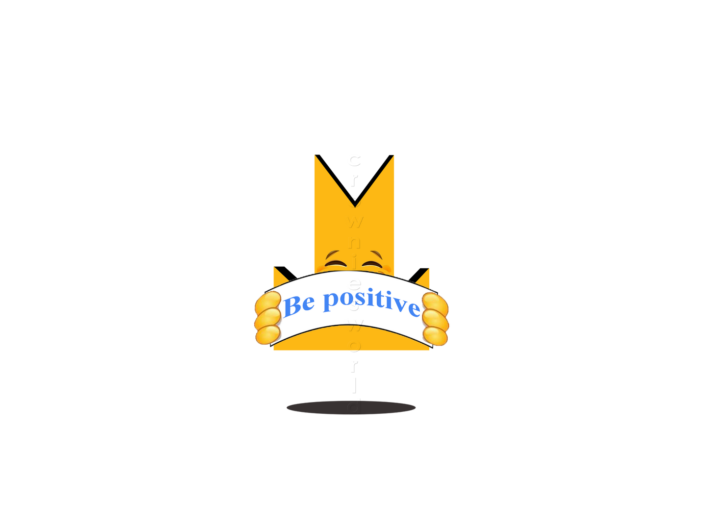 👑 Be Positive - Crown Emoji Lens