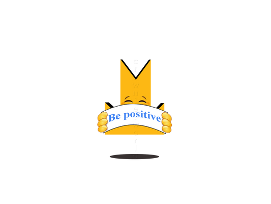 👑 Be Positive - Crown Emoji Lens