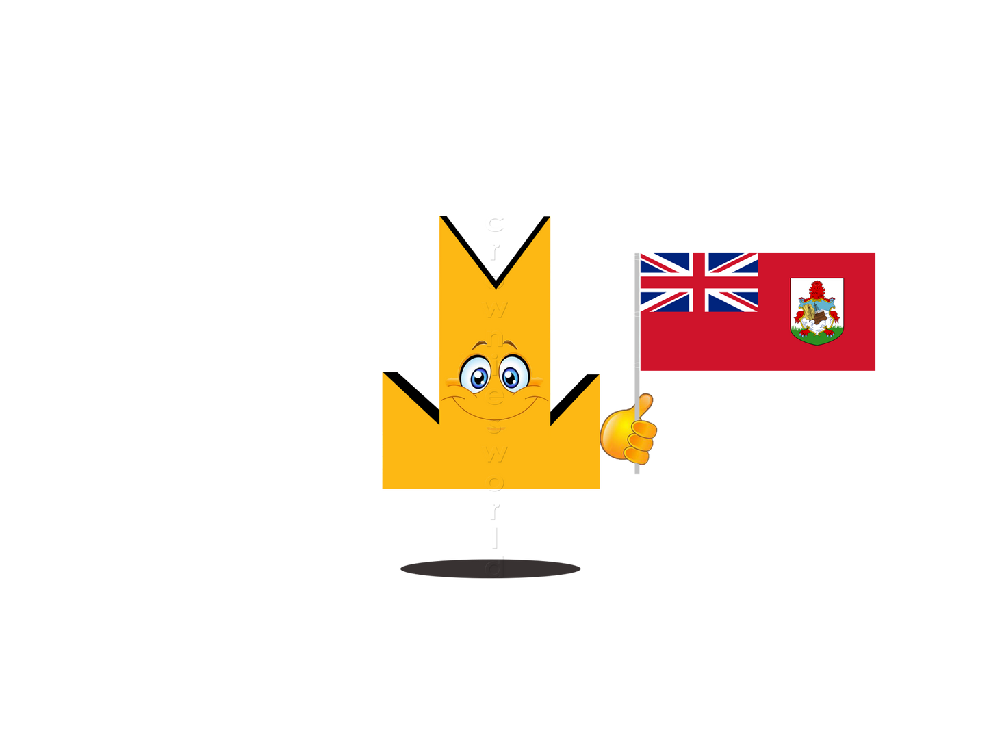 👑 Bermuda Flag - Crown Emoji Lens 🇧🇲