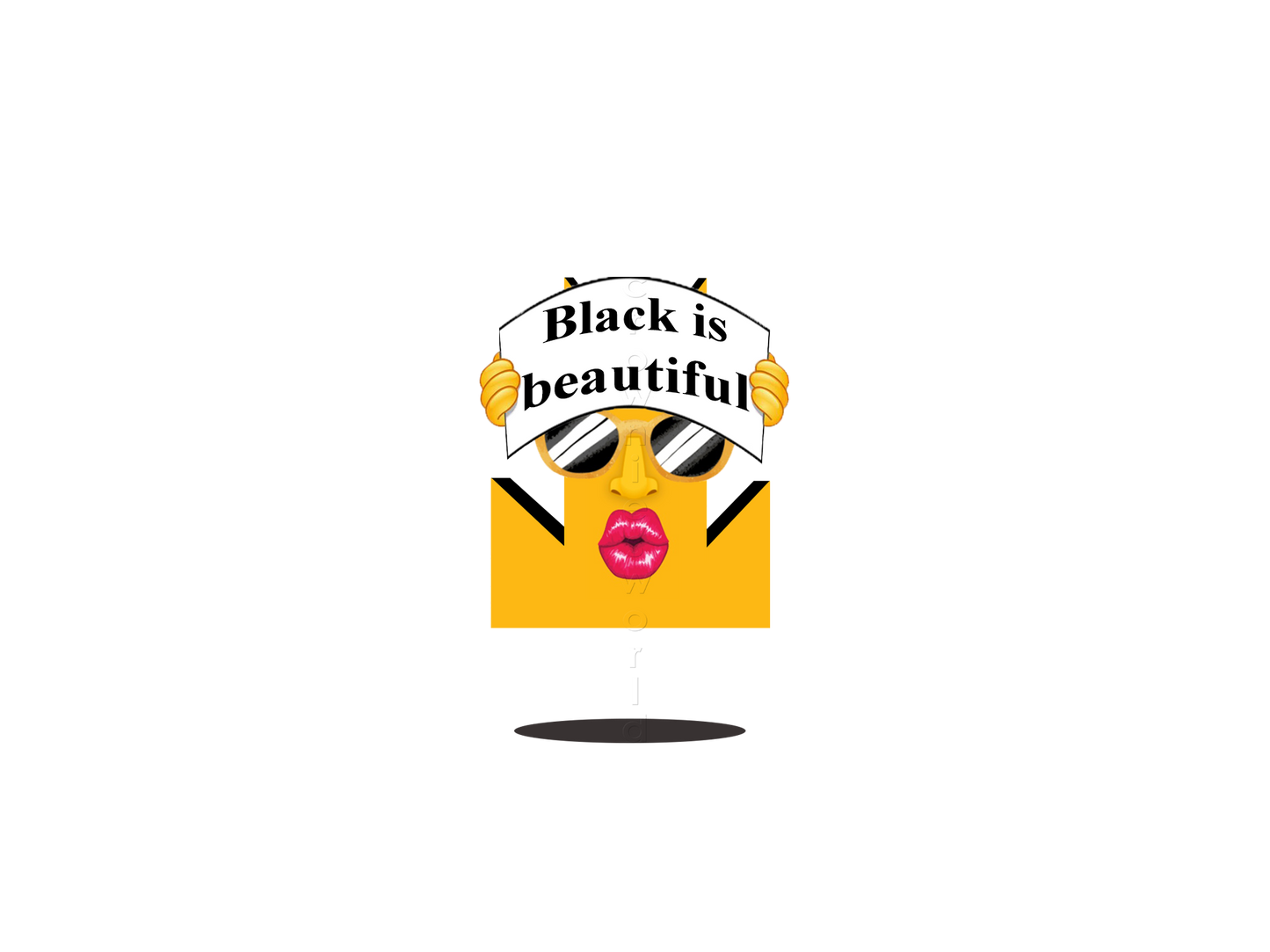 👑 Black Is Beautiful - Crown Emoji Lens ✊🏿