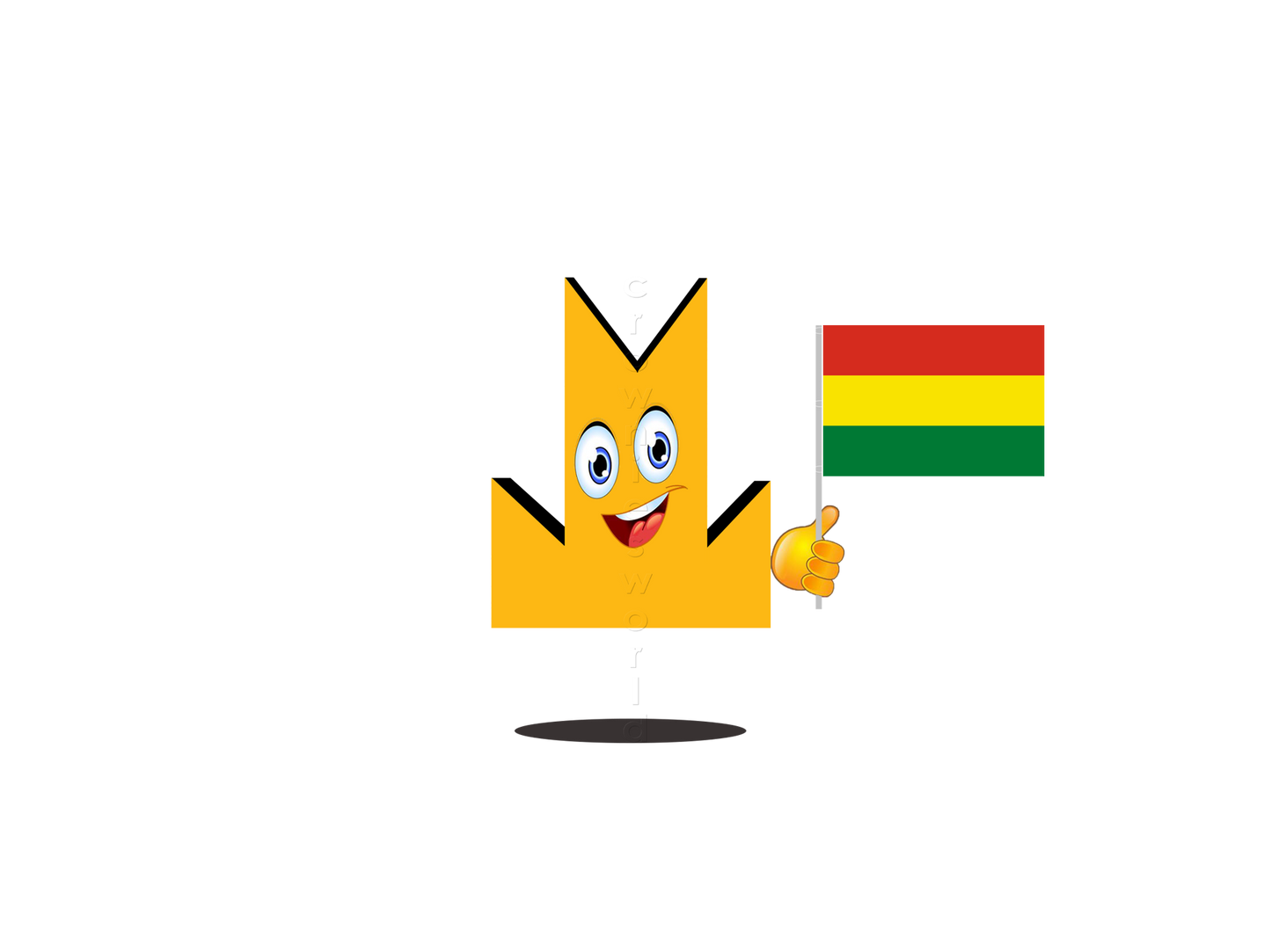 👑 Bolivia Flag - Crown Emoji Lens 🇧🇴