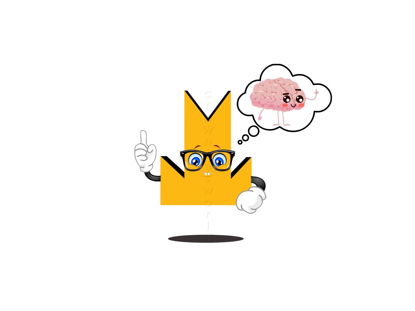 👑 Brain - Crown Emoji Lens 🧠