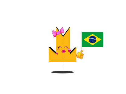 👑 Brazil Flag - Crown Emoji Lens 🇧🇷