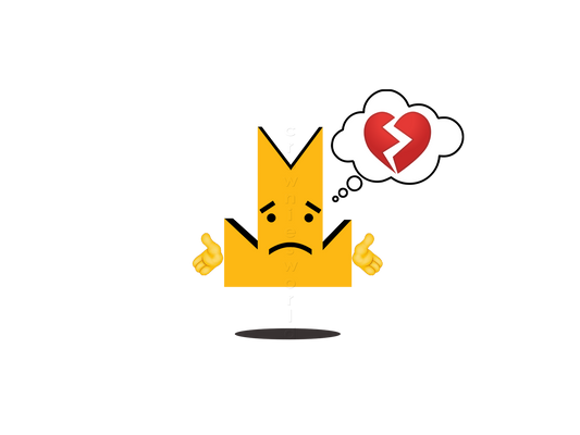 👑 Broken Heart - Crown Emoji Lens 💔