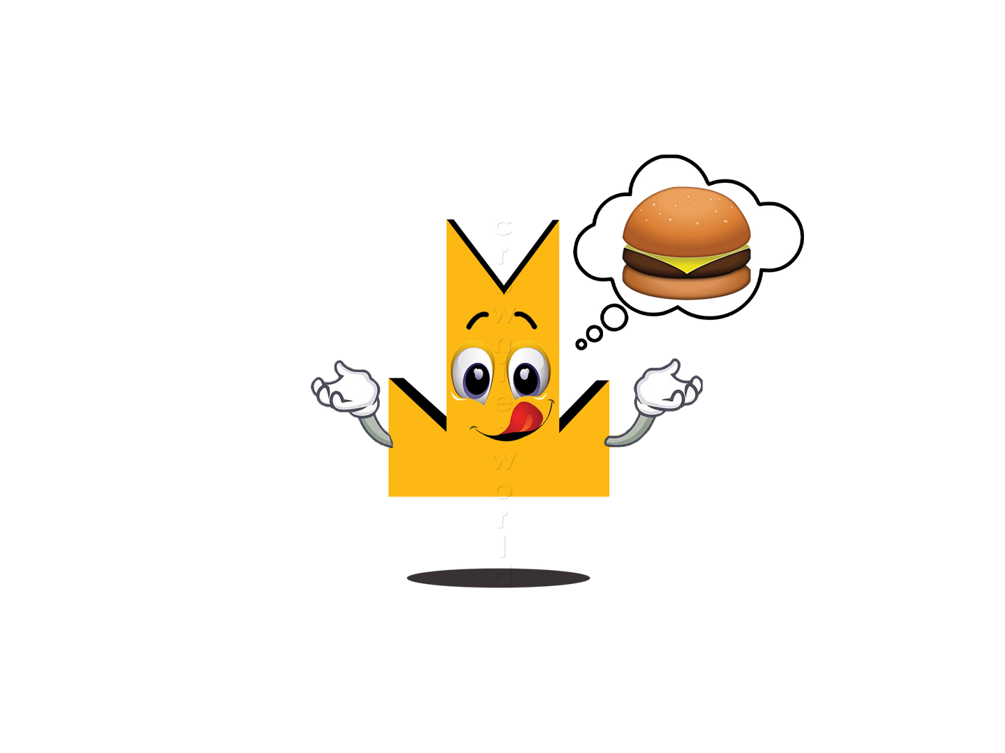 👑 Burger - Crown Emoji Lens 🍔