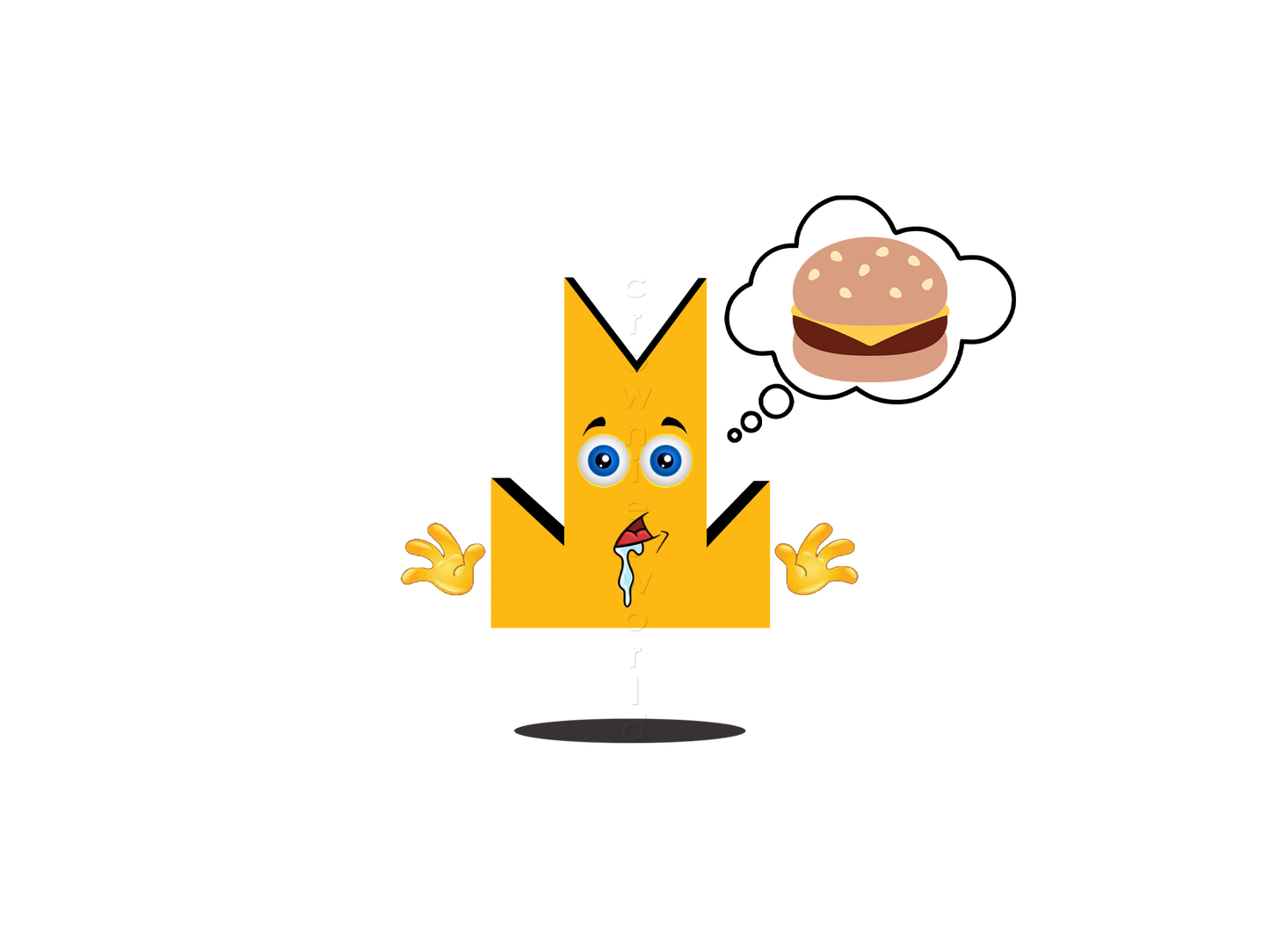 👑 Hamburger - Crown Emoji Lens 🍔