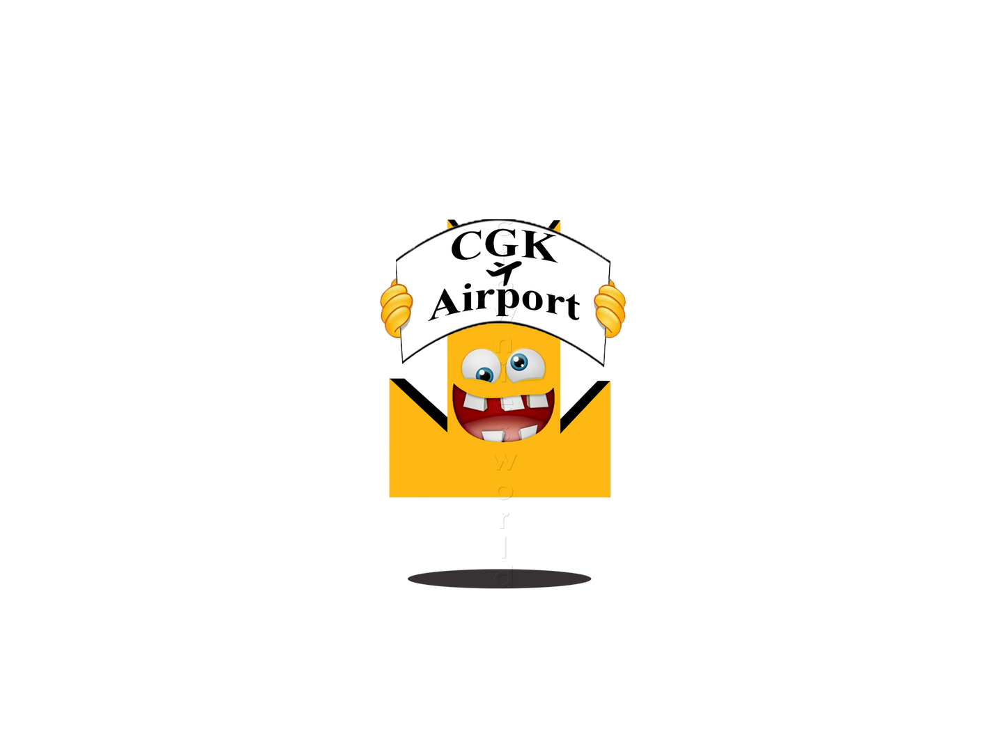 👑 CGK Airport - Crown Emoji Lens ✈️