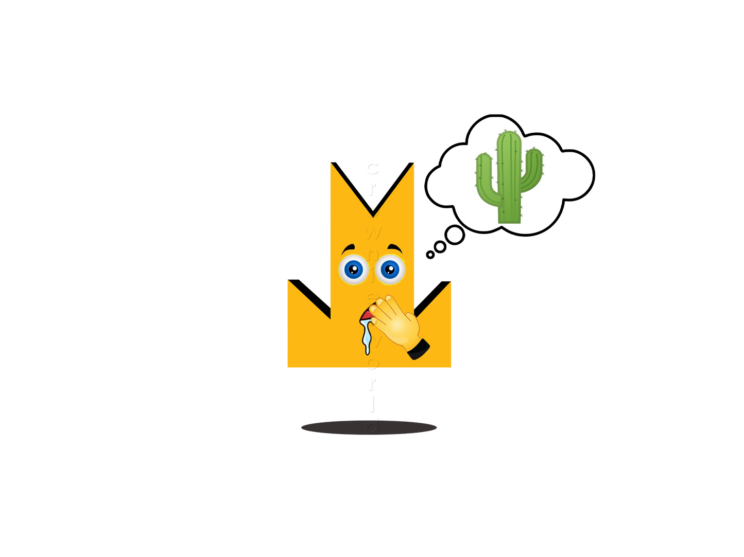 👑 Cactus - Crown Emoji Lens 🌵