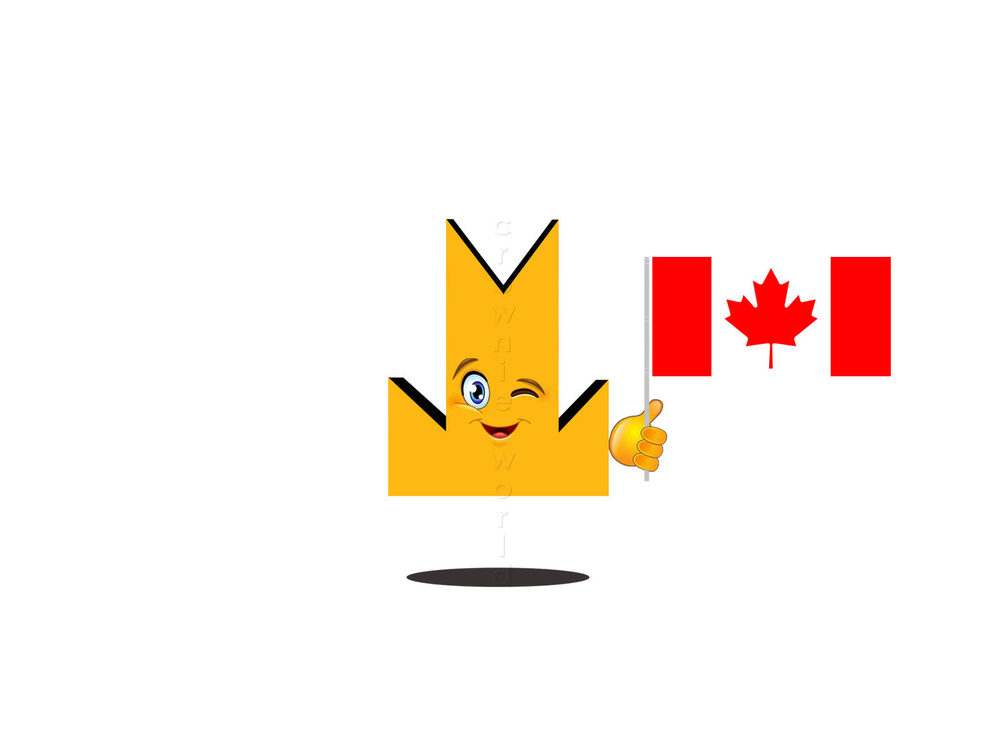 👑 Canada Flag - Crown Emoji Lens 🇨🇦