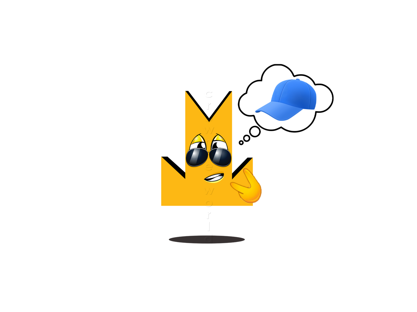 👑 Cap - Crown Emoji Lens 🧢