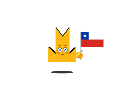 👑 Chile Flag - Crown Emoji Lens 🇨🇱