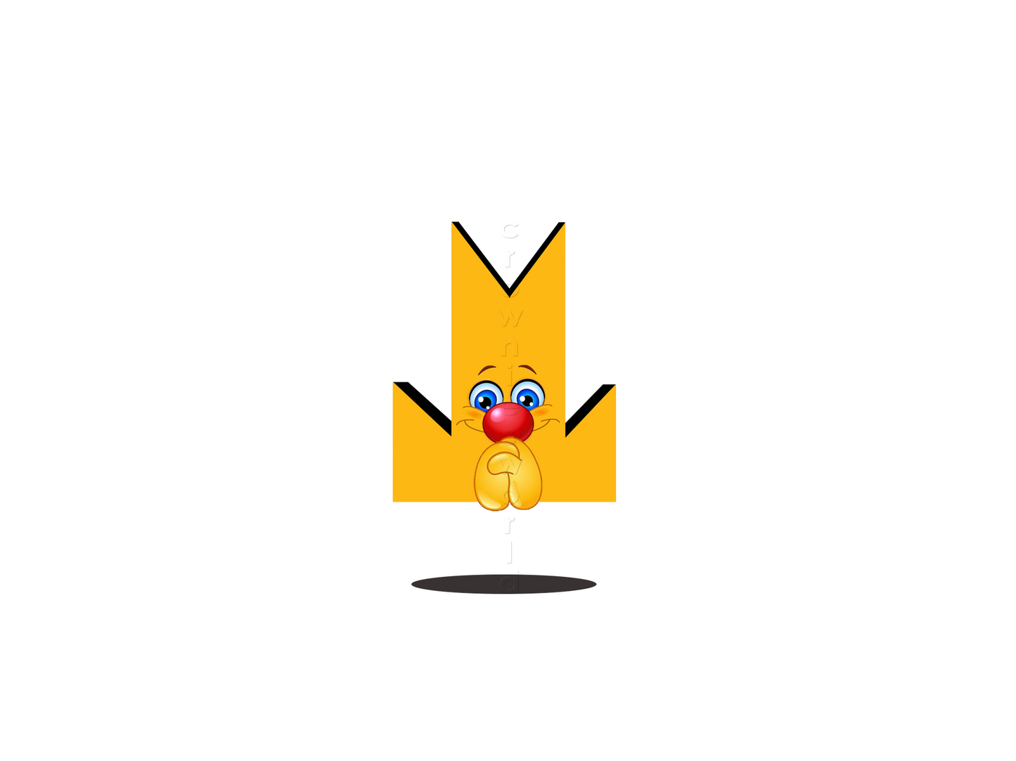 👑 Clown - Crown Emoji Lens 🤡