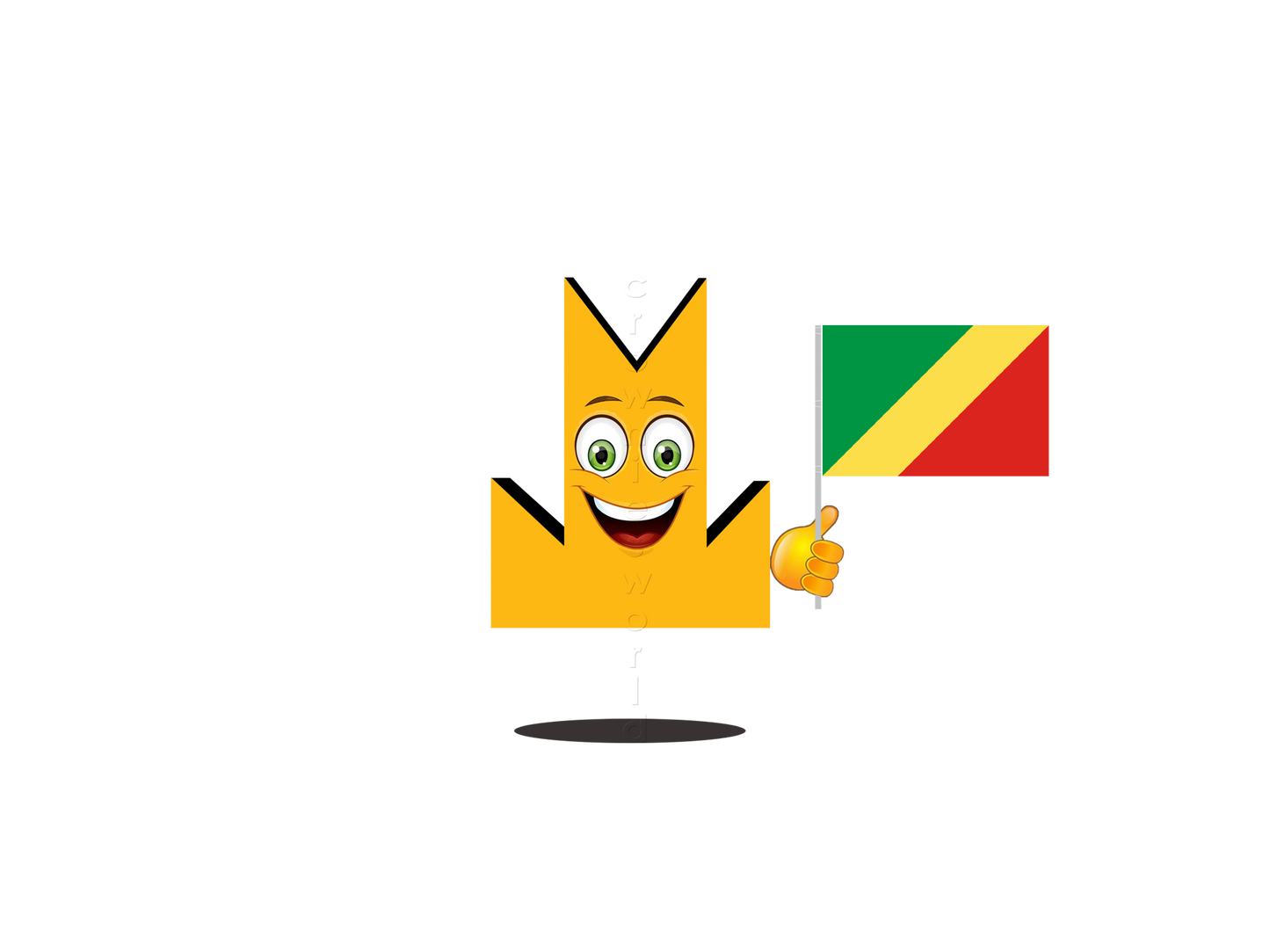 👑 Congo Flag - Crown Emoji Lens 🇨🇬