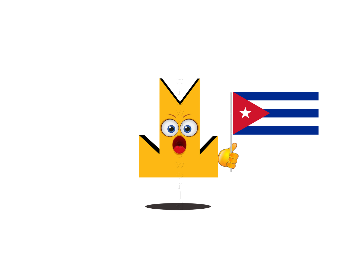 👑 Cuba Flag - Crown Emoji Lens 🇨🇺