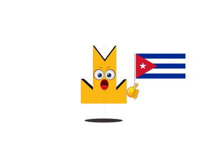 👑 Cuba Flag - Crown Emoji Lens 🇨🇺