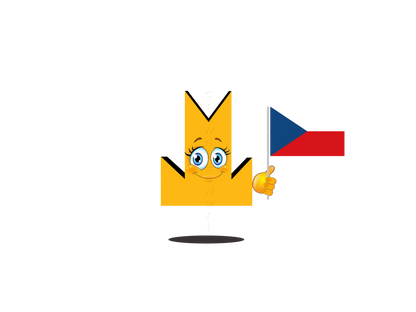 👑 Czech Republic Flag - Crown Emoji Lens 🇨🇿