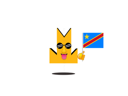 👑 DR Congo Flag - Crown Emoji Lens 🇨🇩