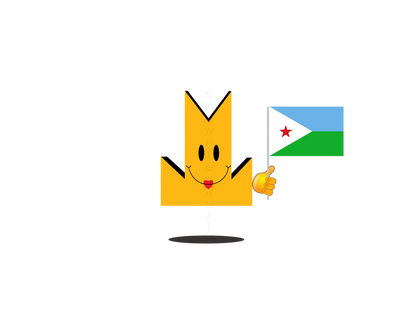 👑 Djibouti Flag - Crown Emoji Lens 🇩🇯