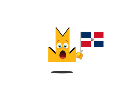 👑 Dominican Republic Flag - Crown Emoji Lens 🇩🇴