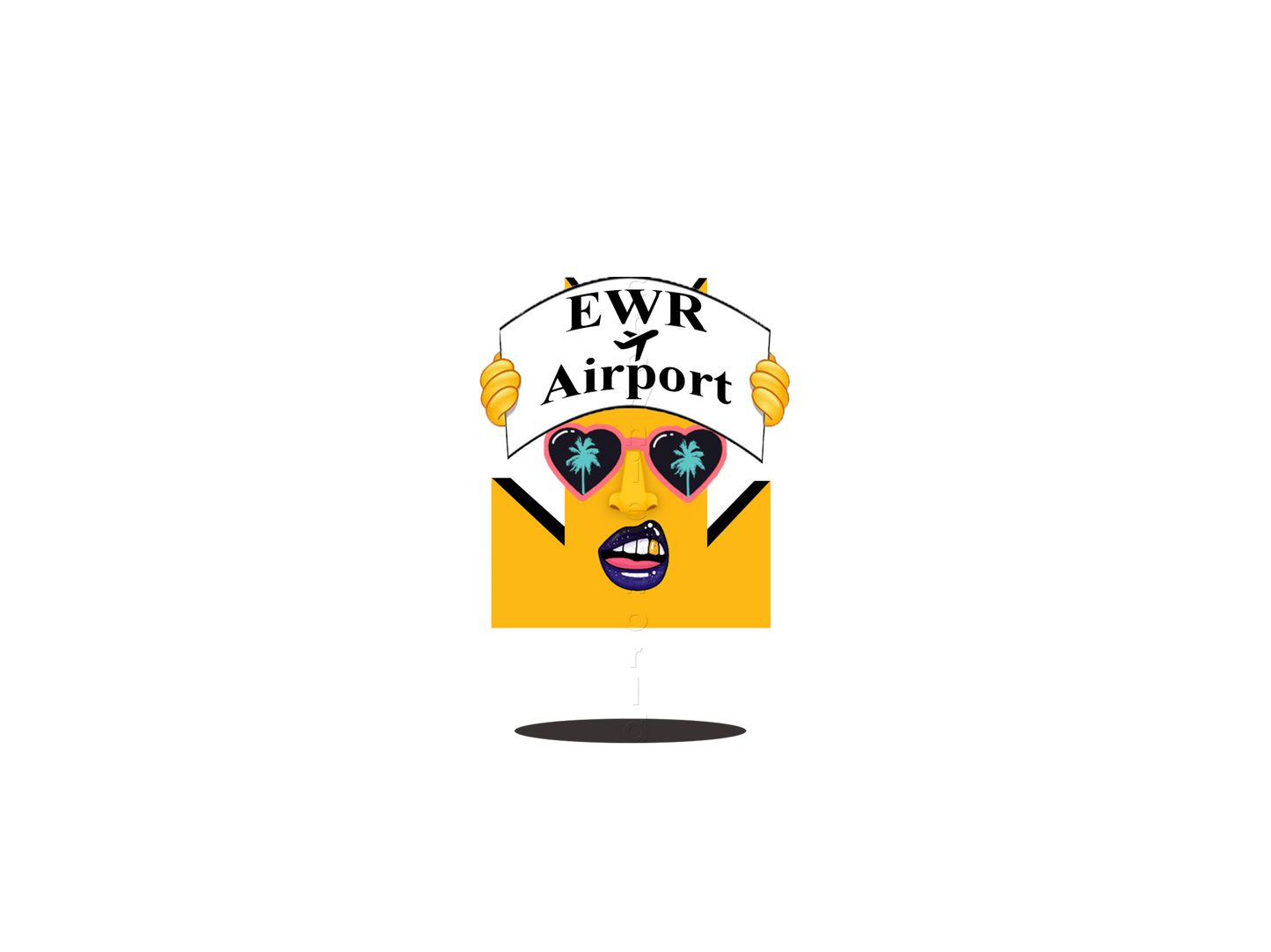 👑 EWR Airport - Crown Emoji Lens ✈️