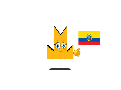 👑 Ecuador Flag - Crown Emoji Lens 🇪🇨