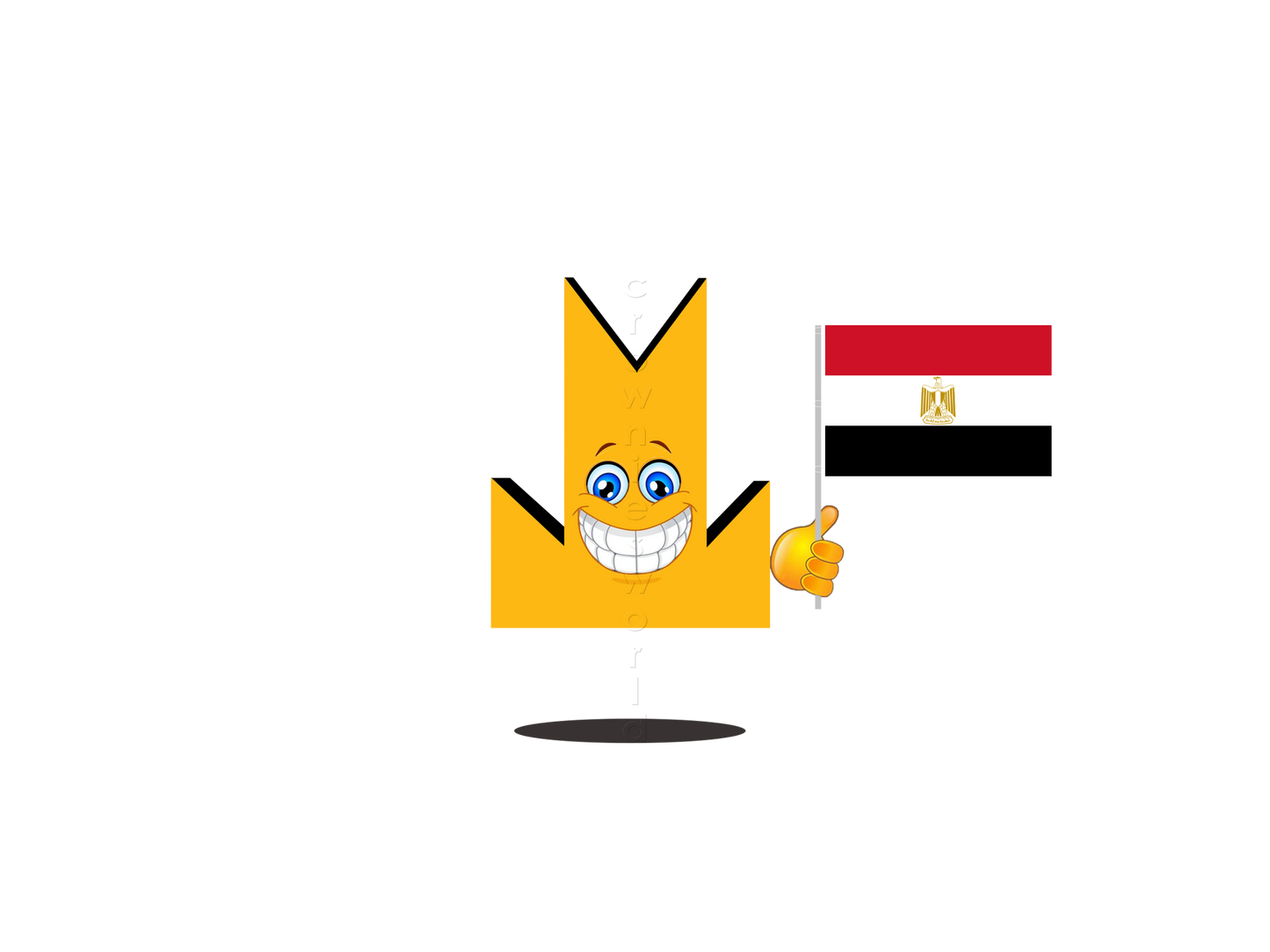 👑 Egypt Flag - Crown Emoji Lens 🇪🇬