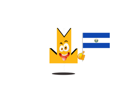 👑 El Salvador Flag - Crown Emoji Lens 🇸🇻