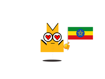 👑 Ethiopia Flag - Crown Emoji Lens 🇪🇹