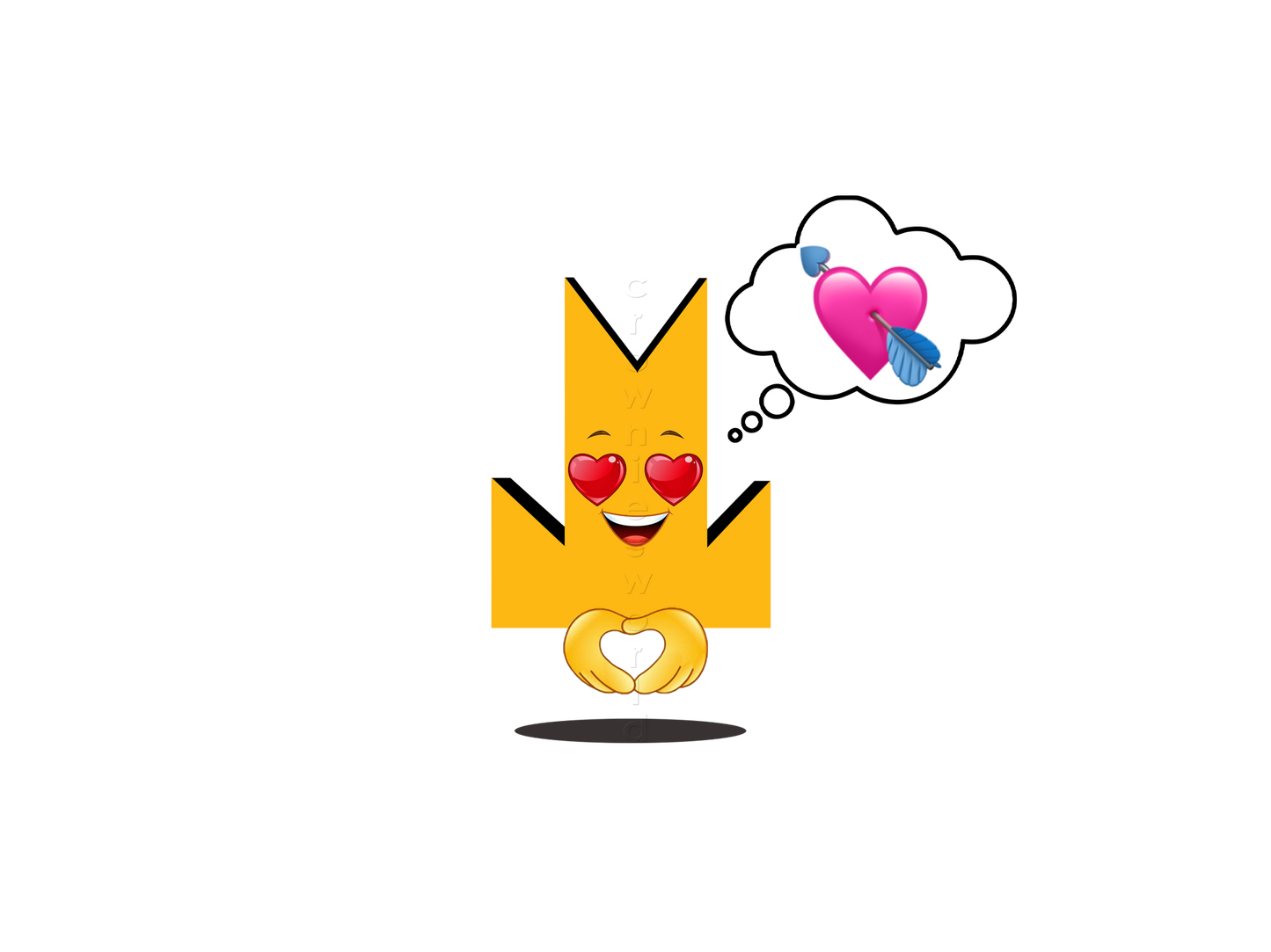 👑 Falling In Love - Crown Emoji Lens 💘