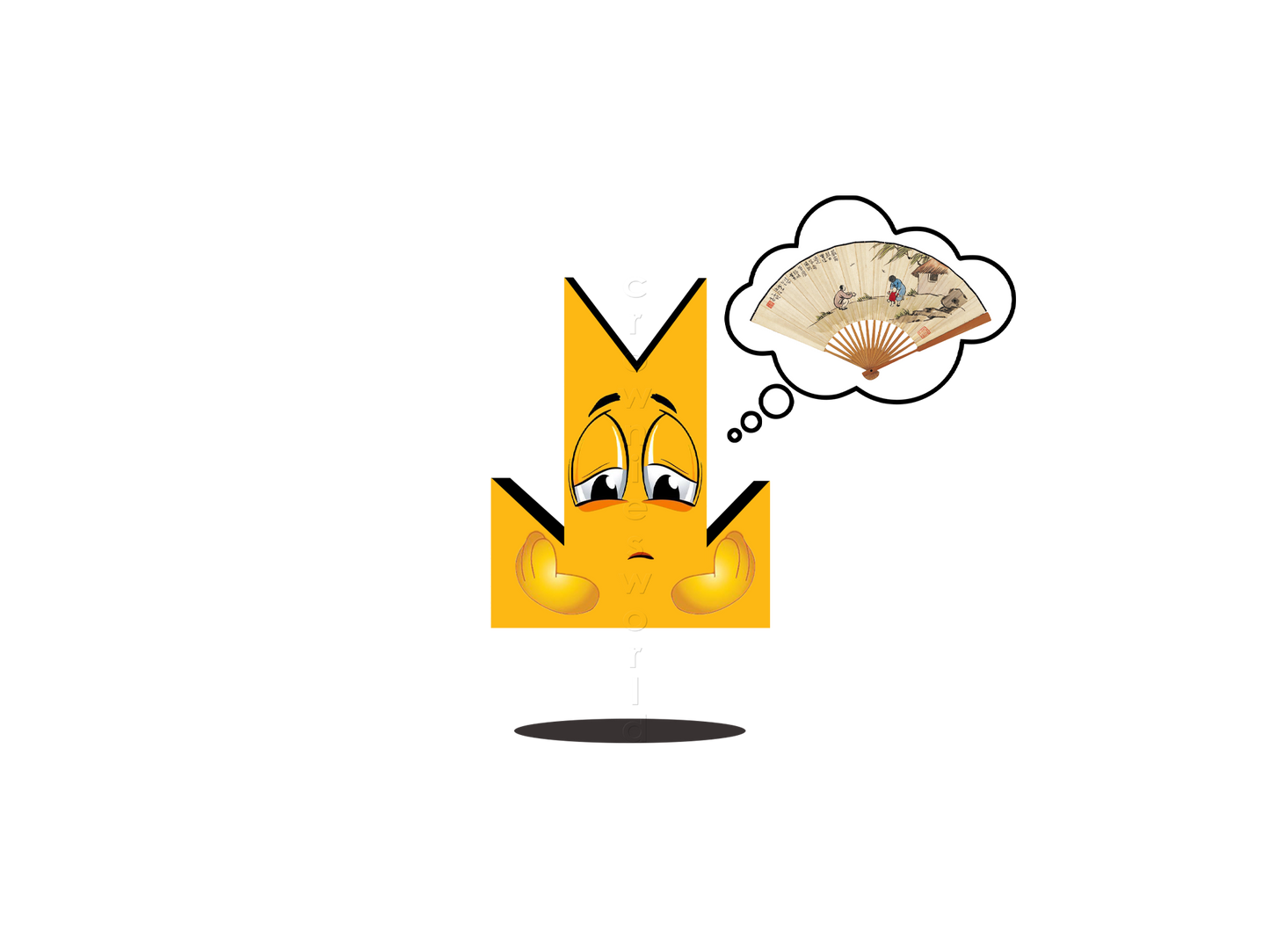 👑 Fan - Crown Emoji Lens 🌬️