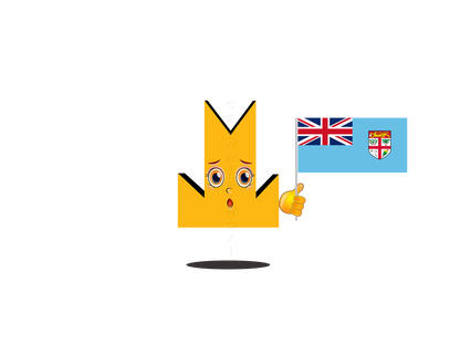 👑 Fiji Flag - Crown Emoji Lens 🇫🇯