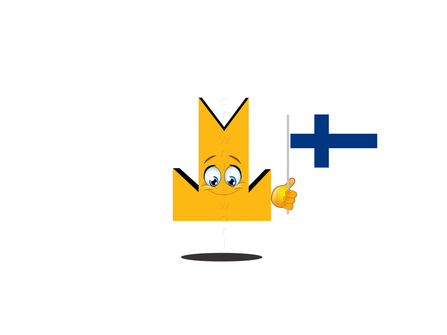 👑 Finland Flag - Crown Emoji Lens 🇫🇮