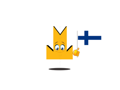 👑 Finland Flag - Crown Emoji Lens 🇫🇮