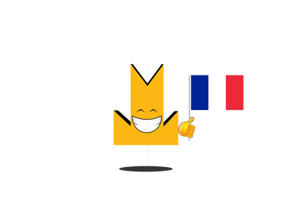 👑 France Flag - Crown Emoji Lens 🇫🇷