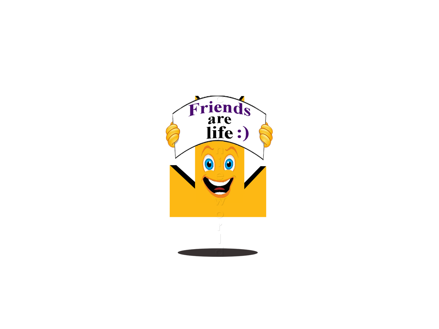 👑 Friends Are Life - Crown Emoji Lens